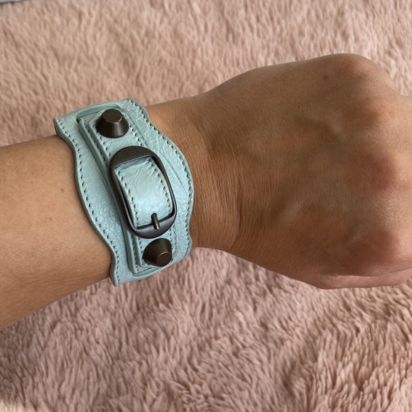 BALENCIAGA BLUE ARENA BRACELET - Picture 1 of 8